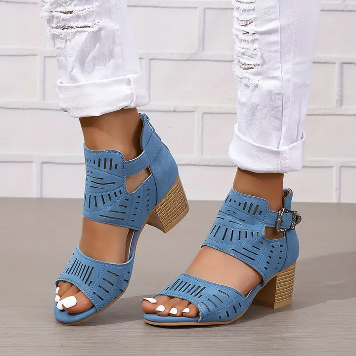 W&W Mode | Damen Sandalen Mit Klobigen Absätzen