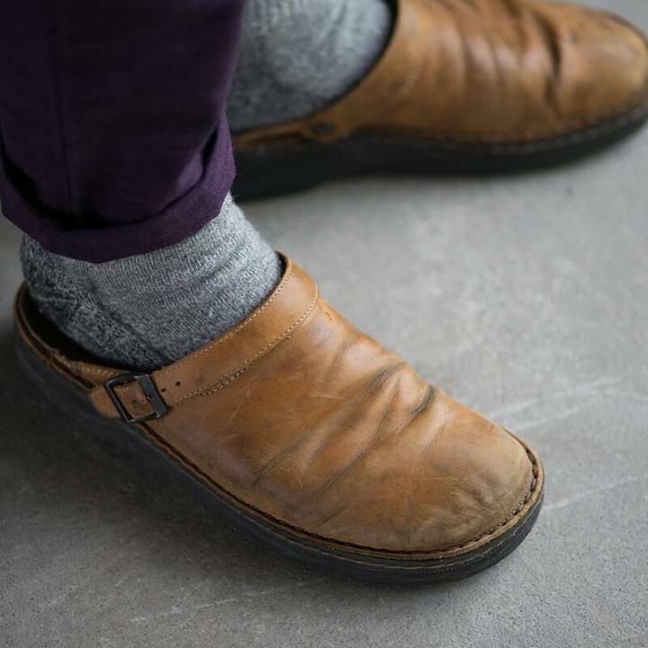 W&W Mode | Leder Herren Hausschuhe