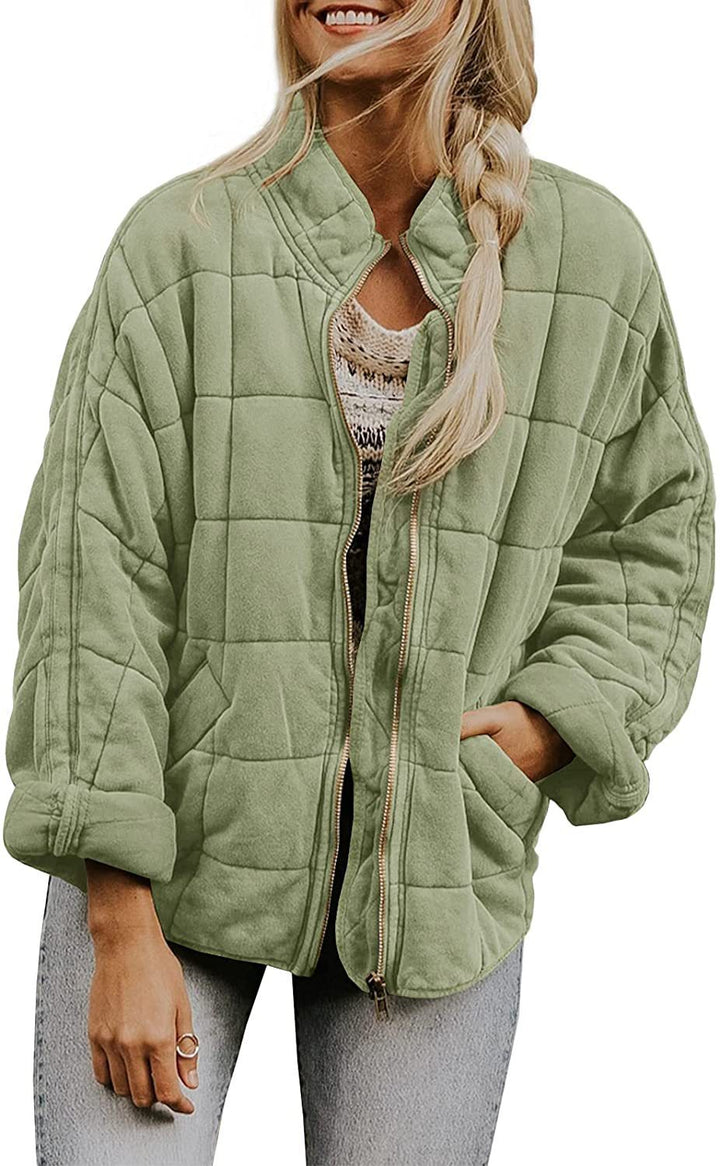 W&W Mode | Lockere Jacke Aus Dicker Baumwolle