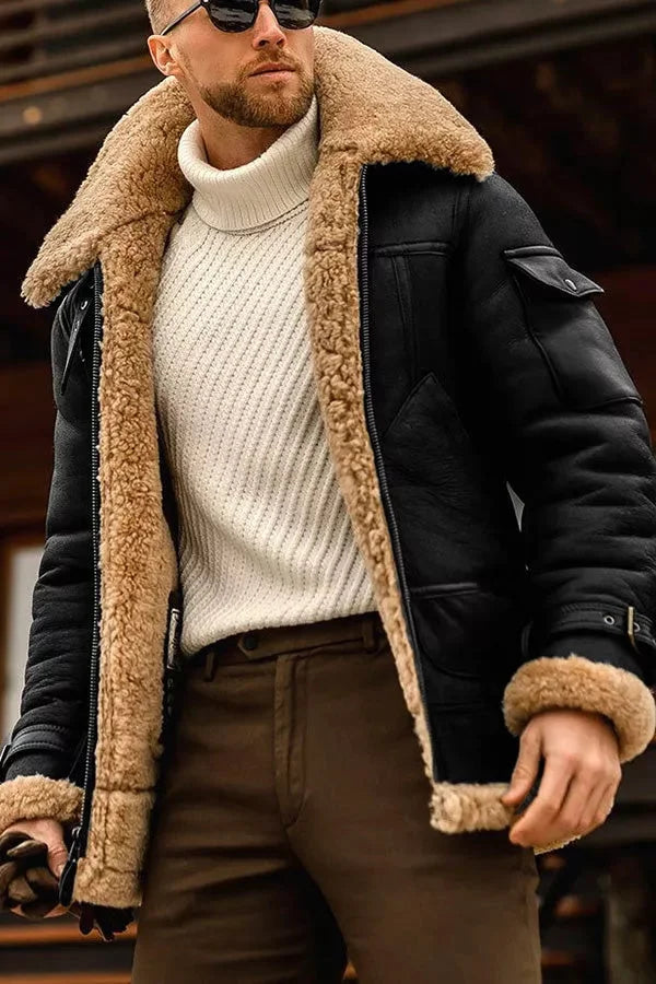 W&W Mode | Coole Bunte Vegane Lederjacke für Herren
