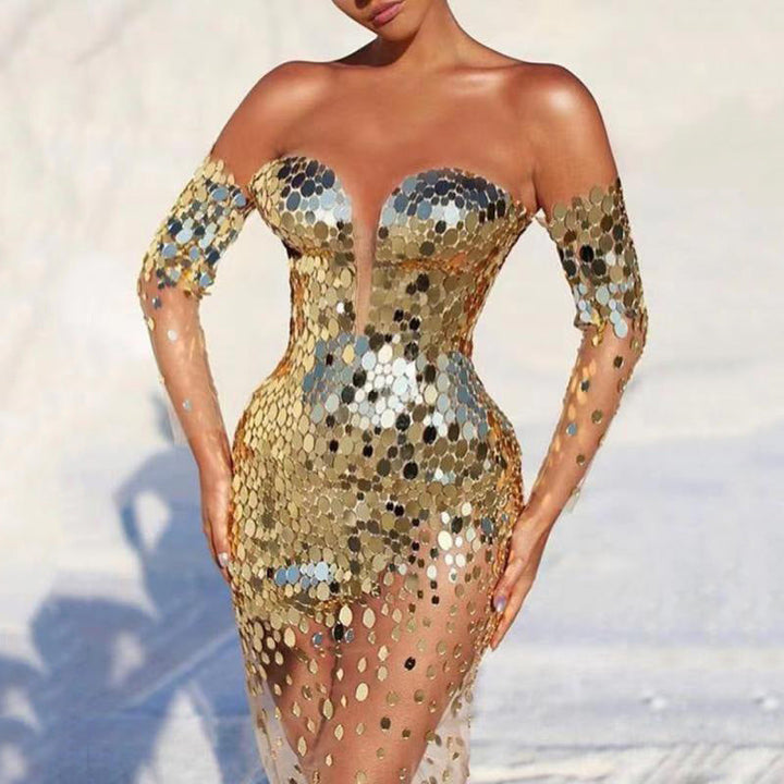 Damen festliches Kleid mit eleganter Passform