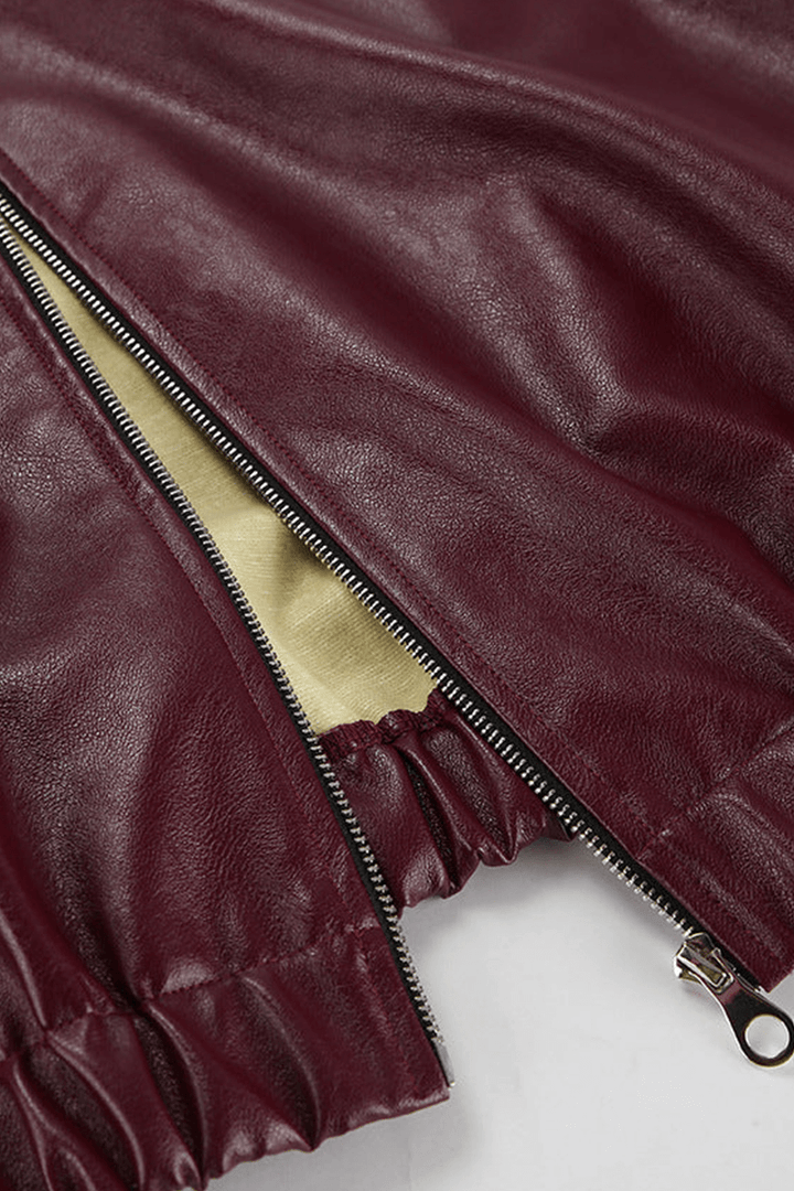 W&W Mode | Kurze Kunstlederjacke