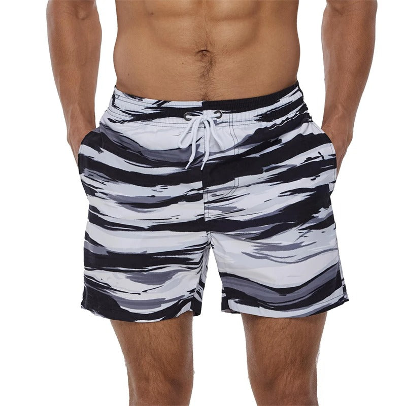W&W Mode | Atmungsaktive Badeshorts mit Funky Print für Männer
