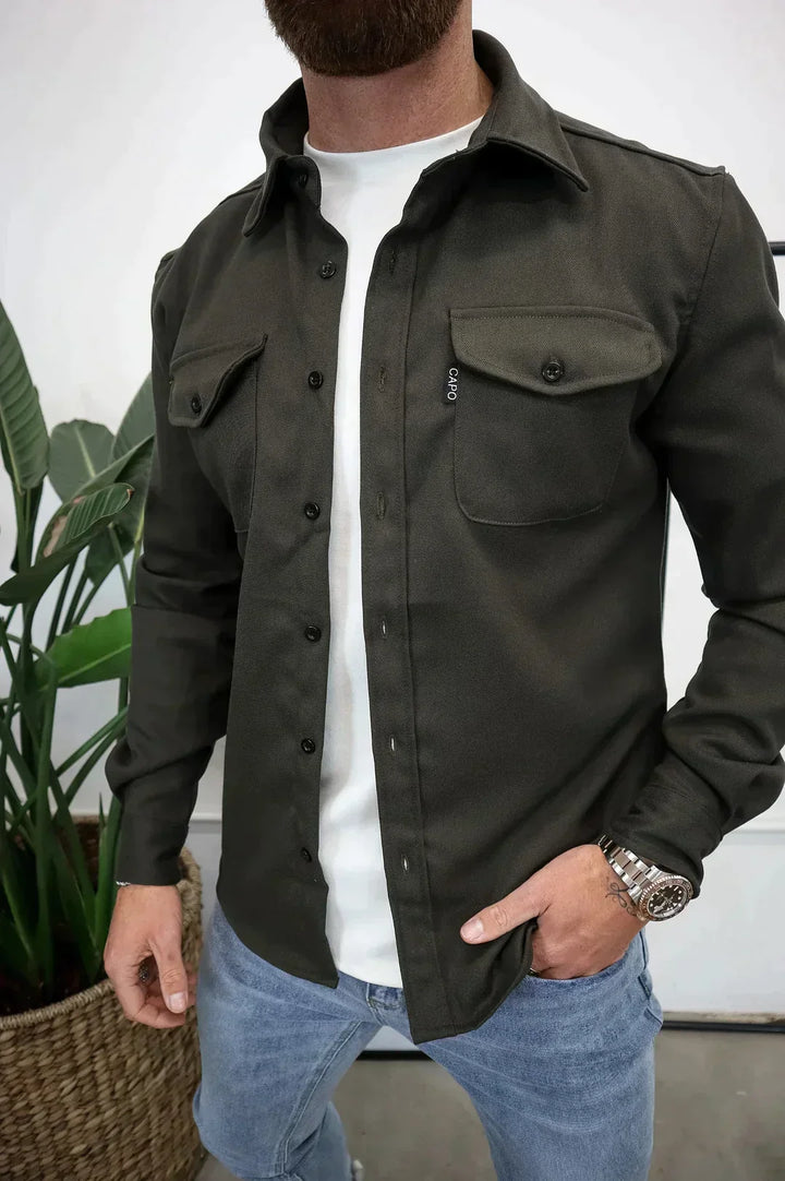 W&W Mode | Premium-Jacke mit Knopfverschluss für Herren | Stylische und bequeme Jacke