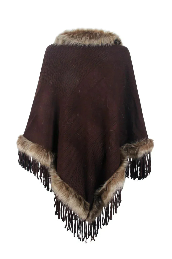 W&W Mode | Stilvoller Winterponcho für Damen