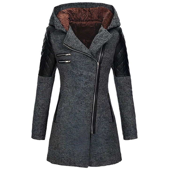 W&W Mode | Winterlicher Woll|Trenchcoat Mit Kapuze