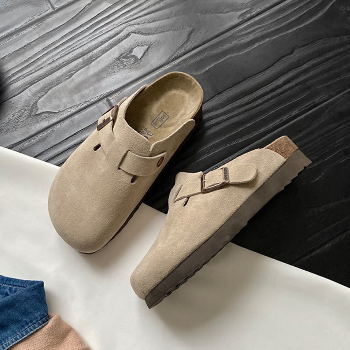 W&W Mode | Unisex-Sandalen - Leder-Komfort