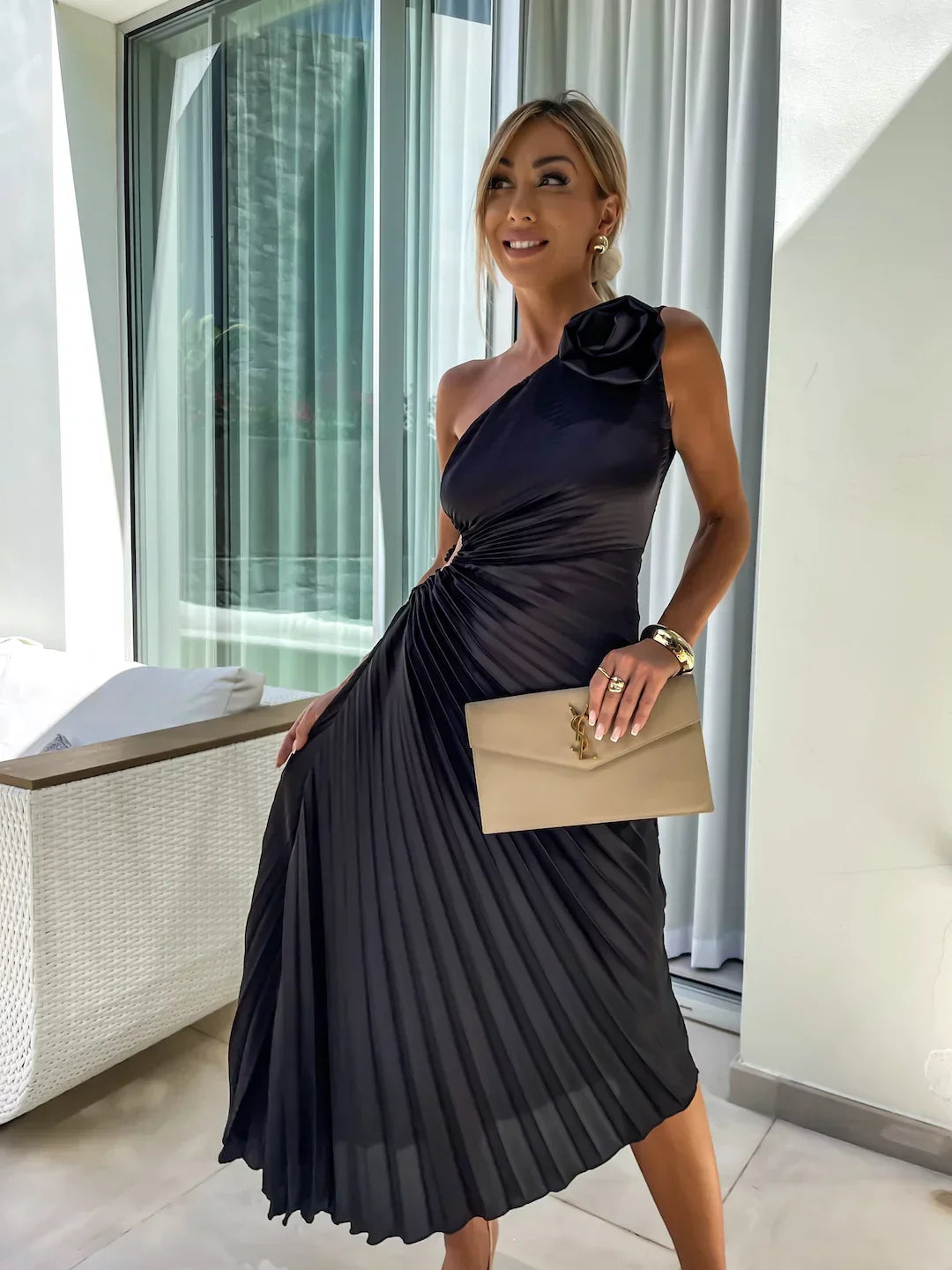 W&W Mode | Blumen Schulterkleid