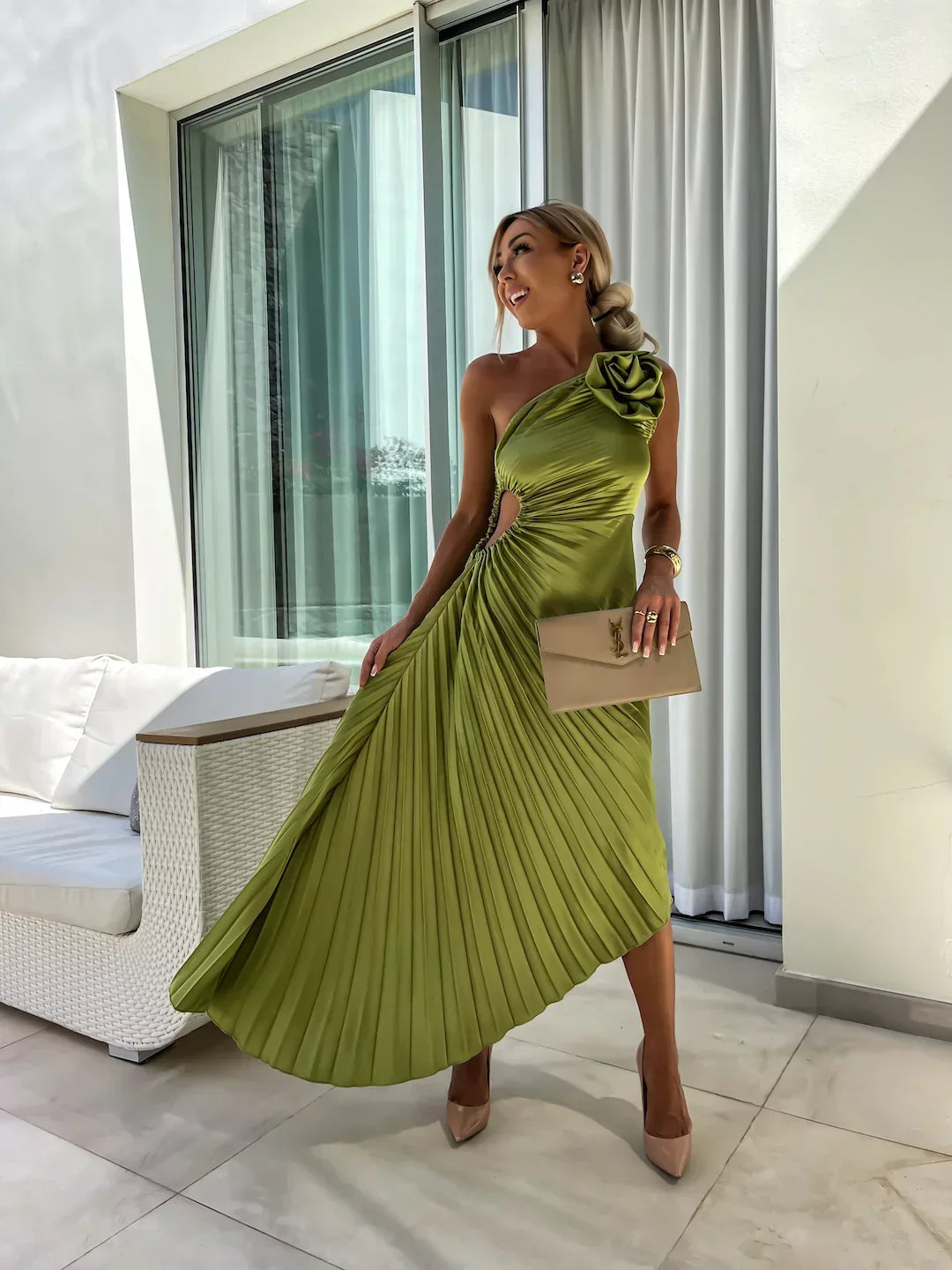 W&W Mode | Blumen Schulterkleid