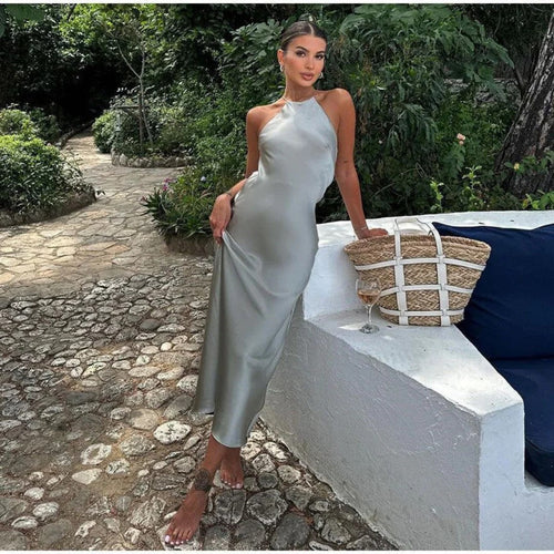 W&W Mode | Elegantes Halterneck Kleid Für Edle Anmut Bei Damen
