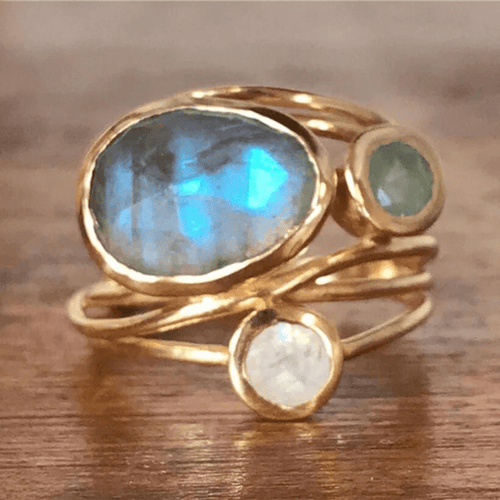 W&W Mode | Boho Ring Mit Kristallen