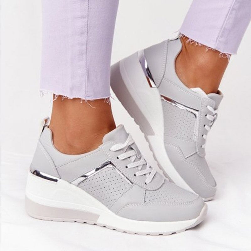 W&W Mode | Plattform Sneaker Damen - leichte Freizeitschuhe