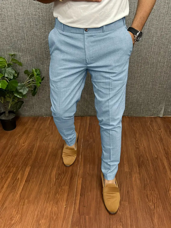 W&W Mode | Herren Chino Hose Beige Stoffhose