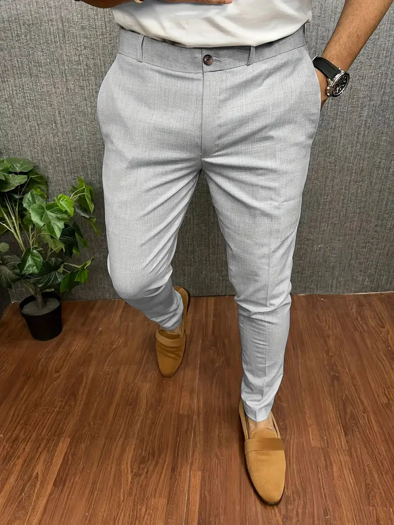 W&W Mode | Herren Chino Hose Beige Stoffhose