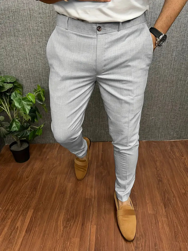 W&W Mode | Herren Chino Hose Beige Stoffhose