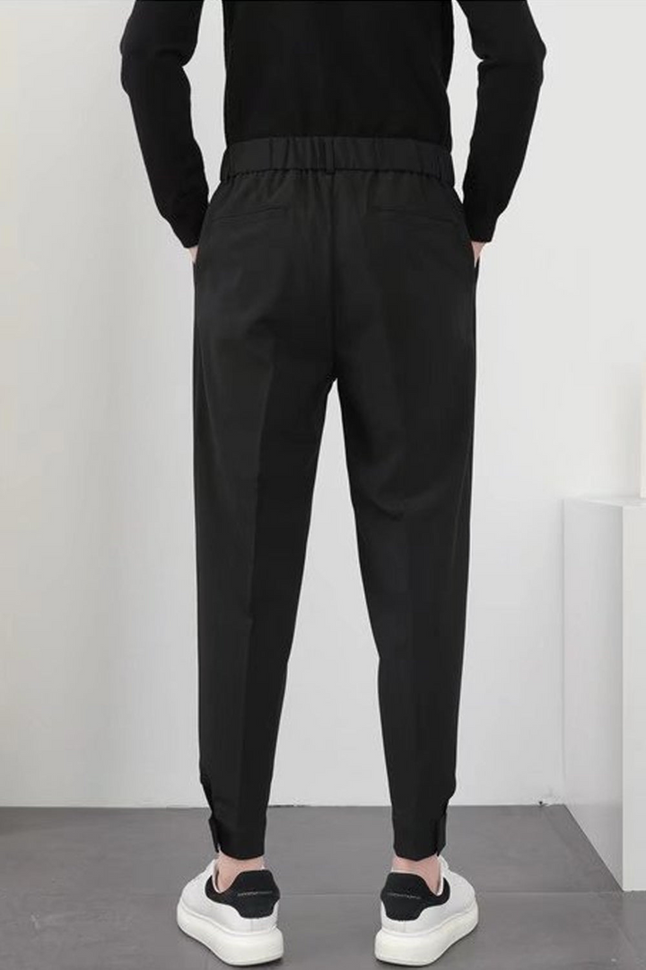 Herren Stoffhose mit hoher Taille