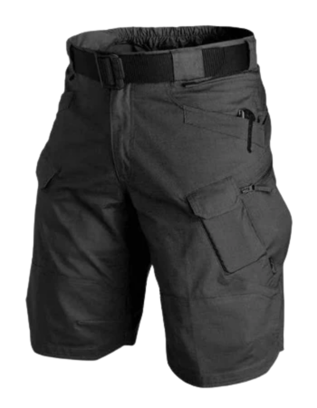 W&W Mode | Herren Bequeme Cargo Shorts Schwarz