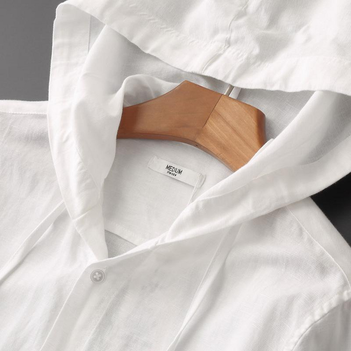 W&W Mode | Herren Langarm Hemd Kapuzenshirt
