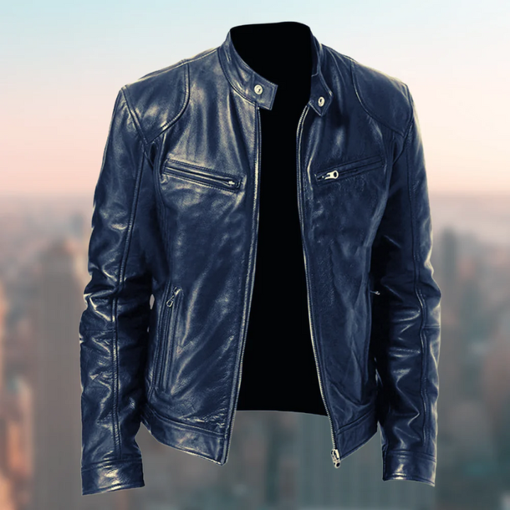 W&W Mode | Herren Motorrad Jacke Schwarz