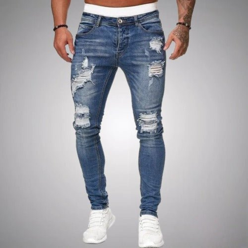 W&W Mode | Herren Slim Fit Jeans Grau