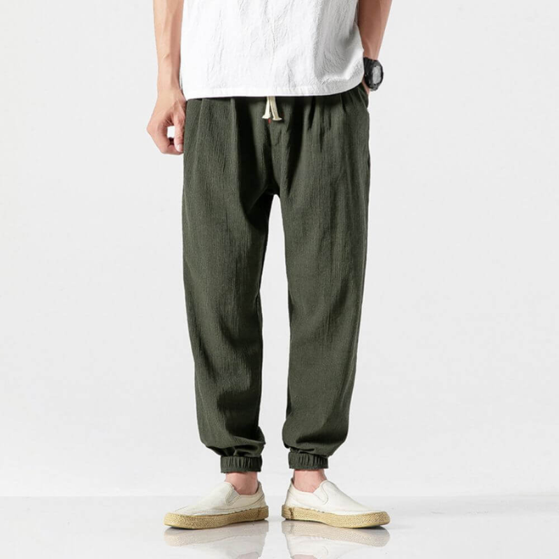 W&W Mode | Herren Sommer Hose Schwarz