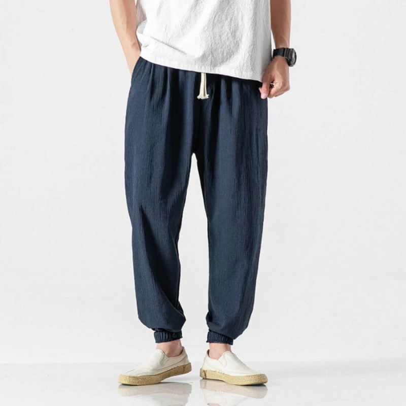 W&W Mode | Herren Sommer Hose Schwarz