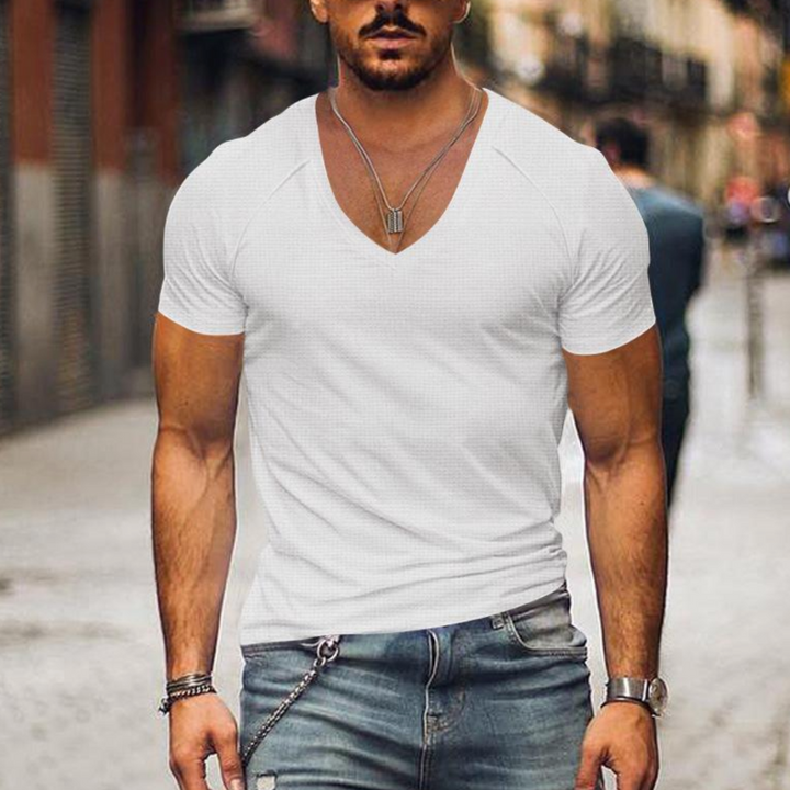 W&W Mode | Herren V-ausschnitt T-shirt Slim Fit