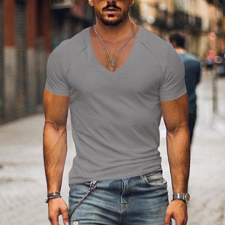 W&W Mode | Herren V-ausschnitt T-shirt Slim Fit