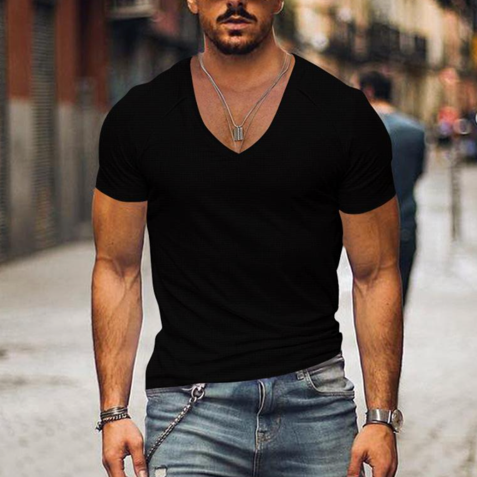 W&W Mode | Herren V-ausschnitt T-shirt Slim Fit