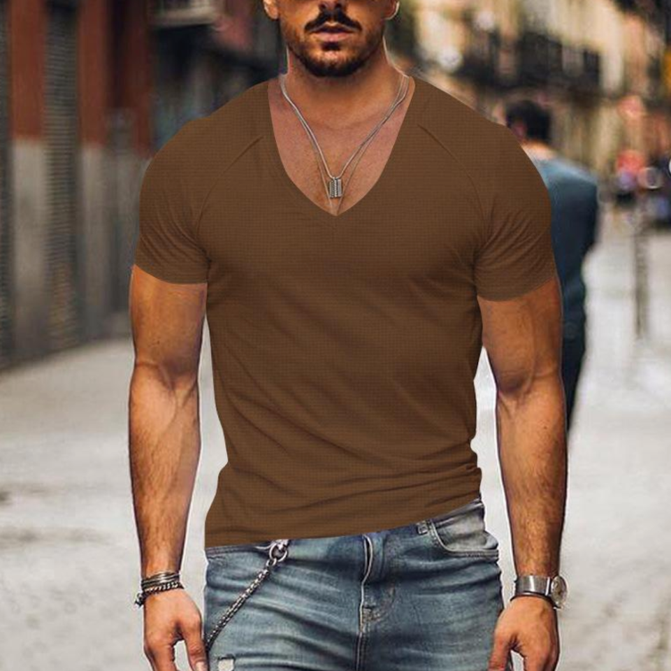 W&W Mode | Herren V-ausschnitt T-shirt Slim Fit