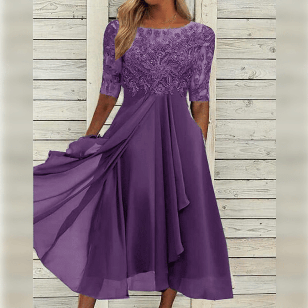 W&W Mode | Hochzeitsgast Kleid Elegante Midi