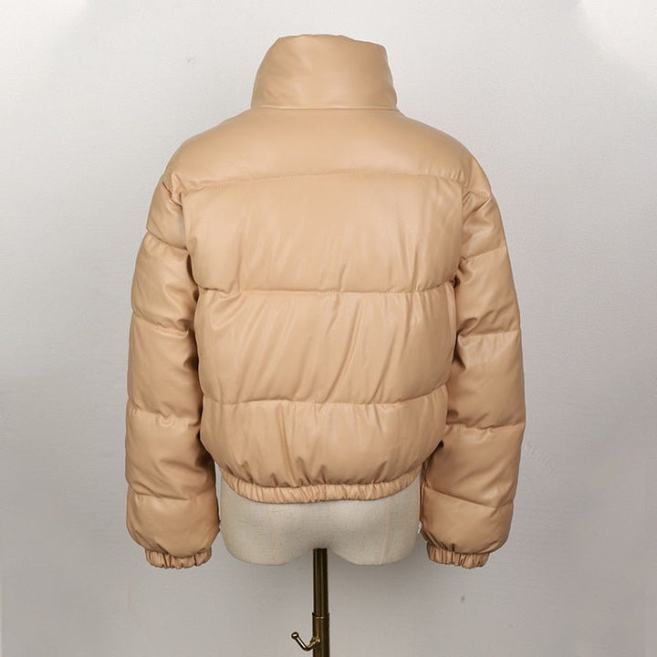 Hovis - Damen-Steppjacke aus wasserabweisendem Leder - FashionWOLF