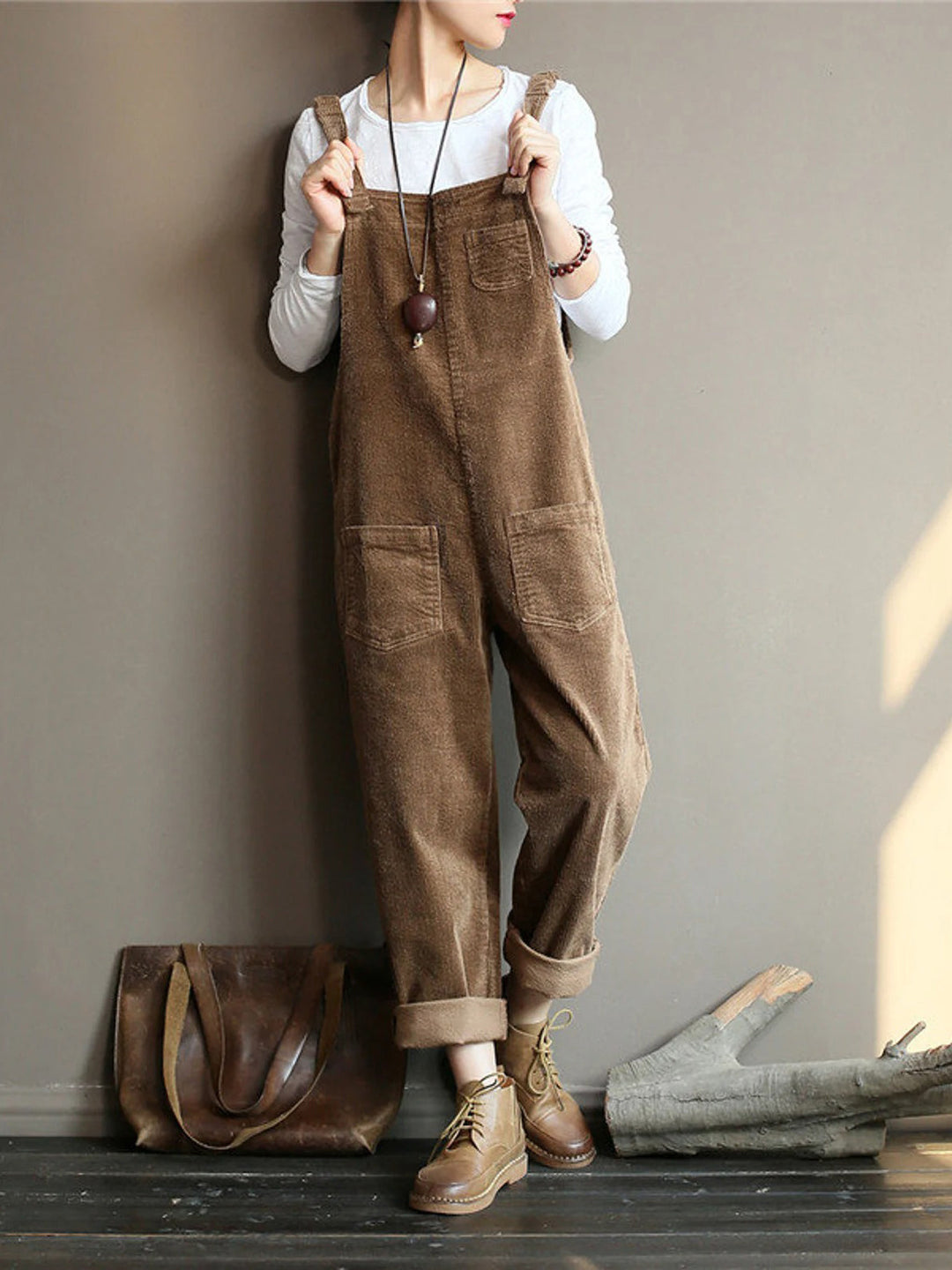 W&W Mode | SAMT OVERALL MIT WEITEM BEIN