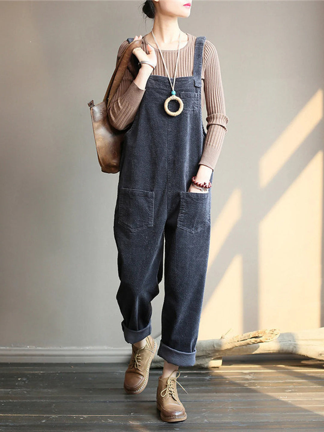 W&W Mode | SAMT OVERALL MIT WEITEM BEIN