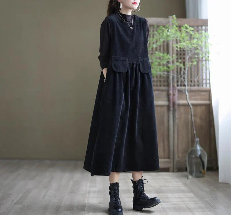 W&W Mode - Retro-Kordkleid
