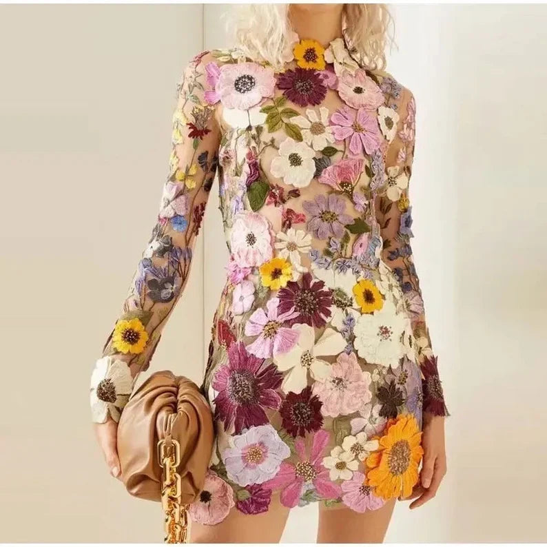 W&W Mode | handgefertigtes Blumenkleid