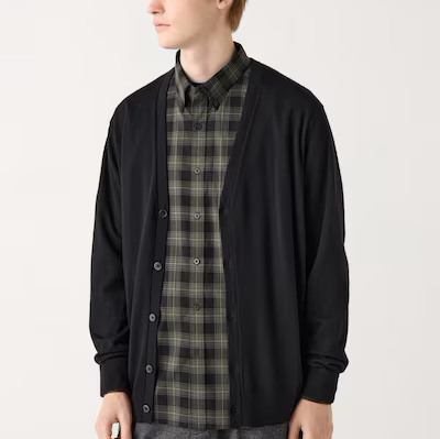 W&W Mode | Merino Strickjacke V-ausschnitt