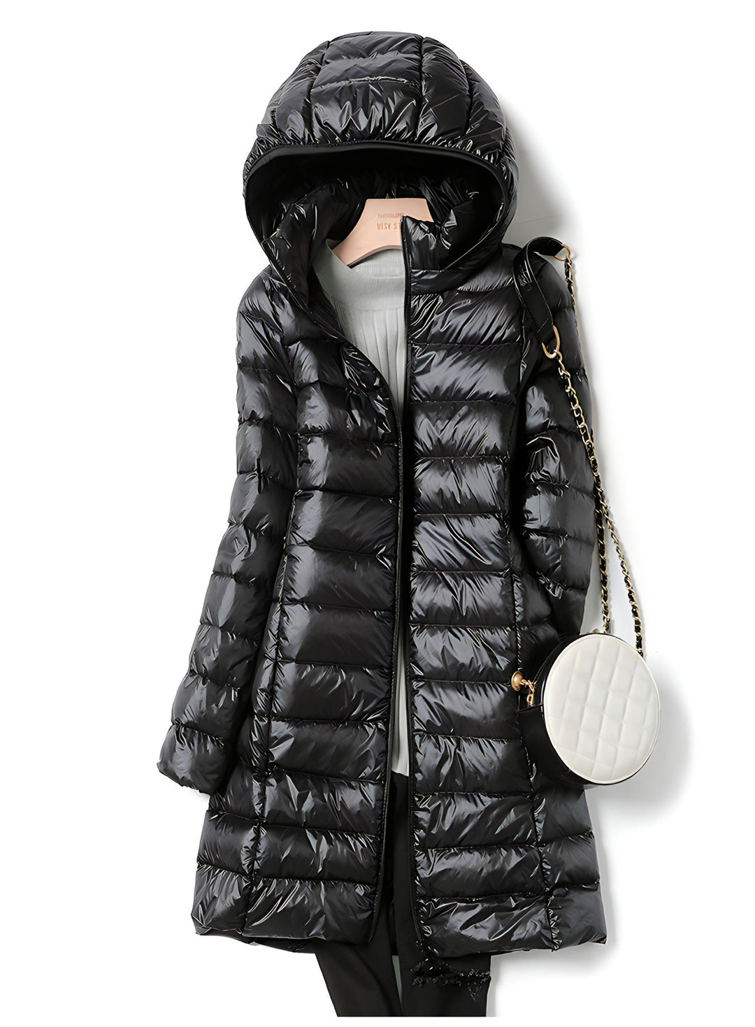 W&W Mode Lange Daunenjacke für Damen