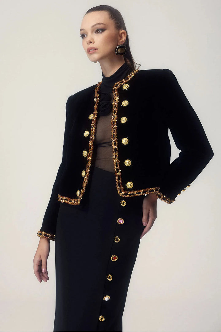 W&W Mode - Elegante Jacke mit Knöpfen