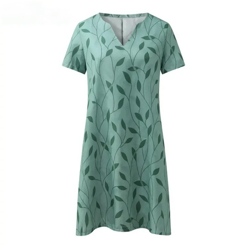 Strick kleid - V-Ausschnitt Kurzarm