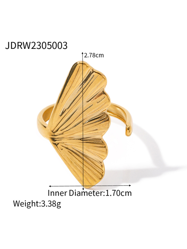 W&W Mode | Neuer Strandstil Ozeanelement Muschel Seestern Ring