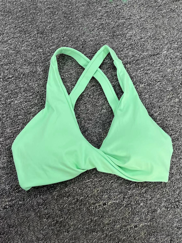W&W Mode | Enganliegend schnelltrocknender Sport Yoga-BH für Outdoor-Laufen Cross-Back Fitness-Unterwäsche