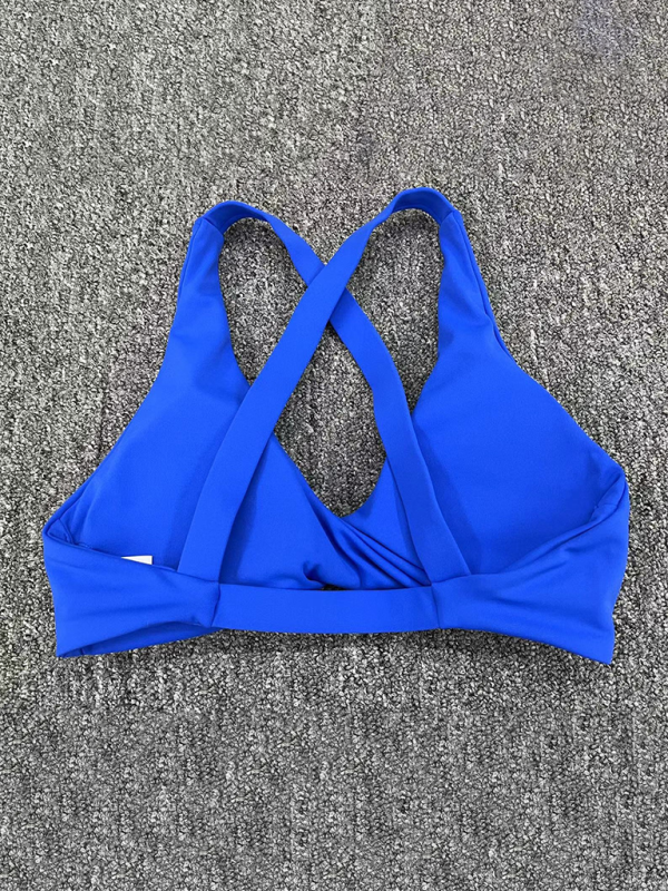 W&W Mode | Enganliegend schnelltrocknender Sport Yoga-BH für Outdoor-Laufen Cross-Back Fitness-Unterwäsche