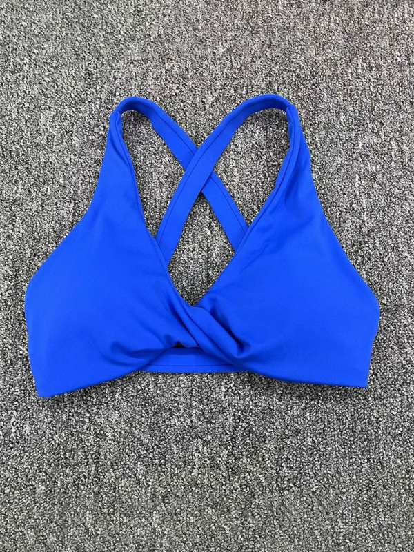 W&W Mode | Enganliegend schnelltrocknender Sport Yoga-BH für Outdoor-Laufen Cross-Back Fitness-Unterwäsche