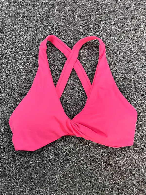W&W Mode | Enganliegend schnelltrocknender Sport Yoga-BH für Outdoor-Laufen Cross-Back Fitness-Unterwäsche