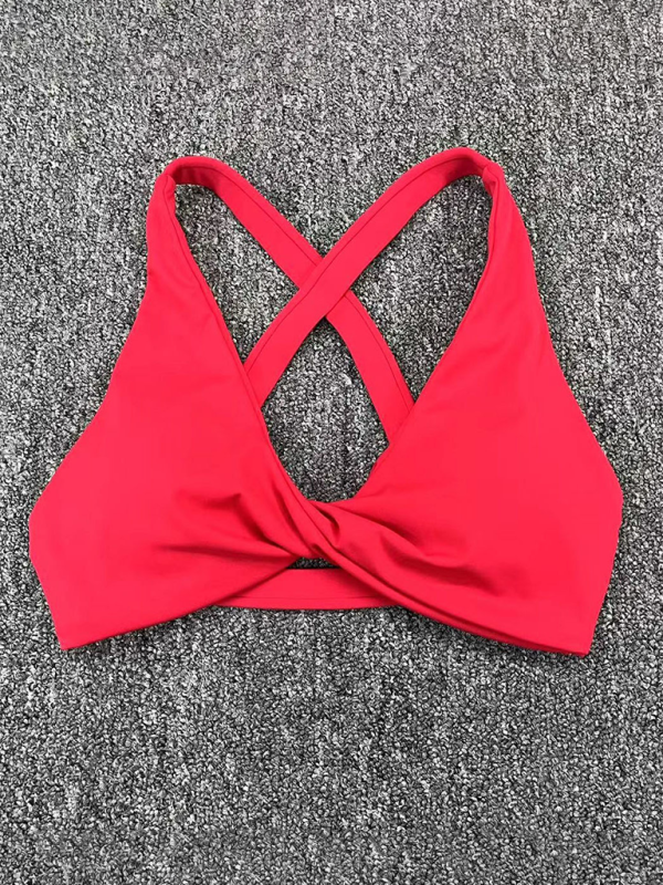 W&W Mode | Enganliegend schnelltrocknender Sport Yoga-BH für Outdoor-Laufen Cross-Back Fitness-Unterwäsche