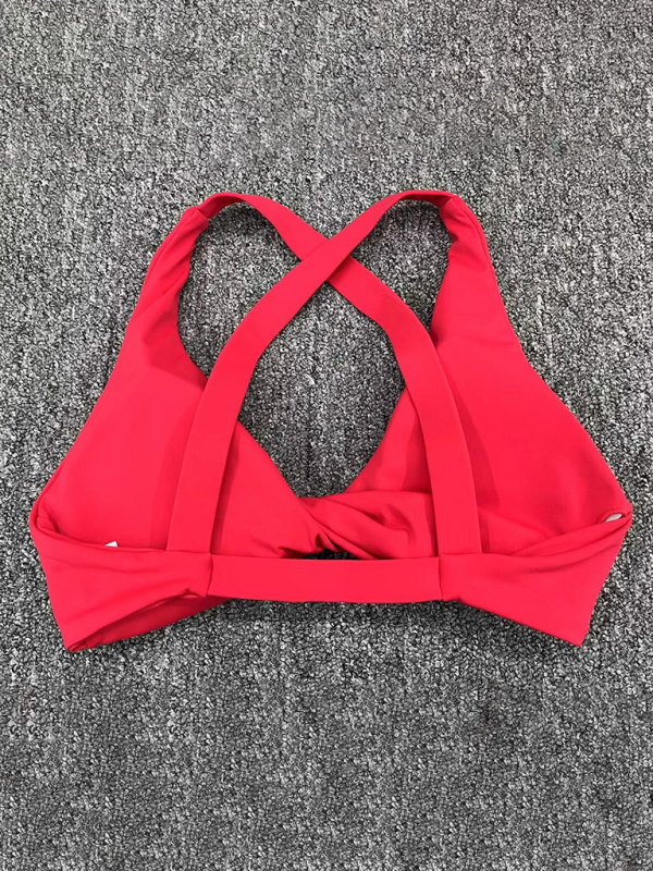 W&W Mode | Enganliegend schnelltrocknender Sport Yoga-BH für Outdoor-Laufen Cross-Back Fitness-Unterwäsche