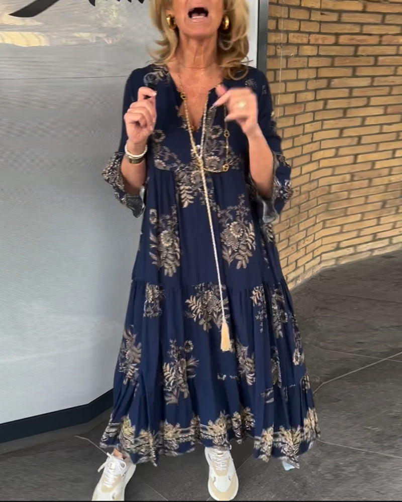 W&W Mode | Bohemian Chic in Einem Atemberaubenden Maxi Kleid