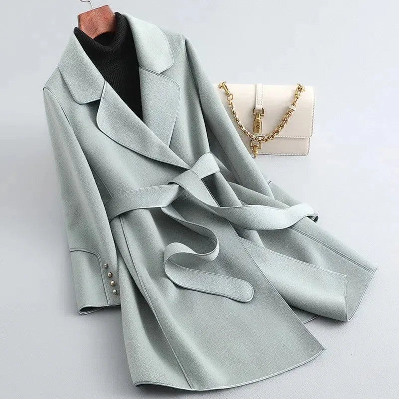 W&W Mode | Klassischer Langer Trenchcoat Mit