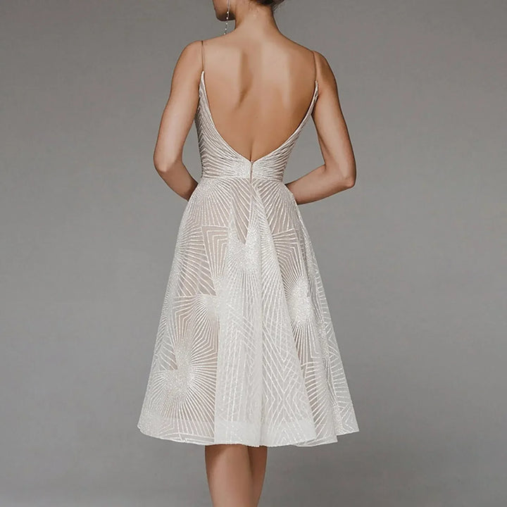 W&W Mode | Damen Besticktes Luxuskleid